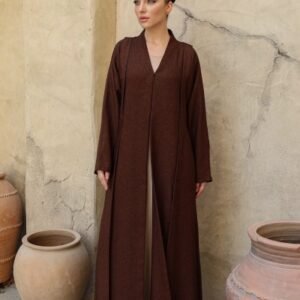 BROWN WINTER ABAYA