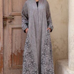 GRAY WINTER ABAYA