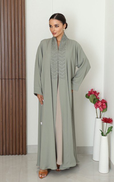 GREEN ELEGANT ABAYA