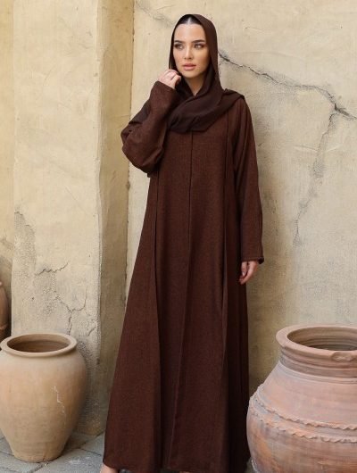 BROWN WINTER ABAYA3